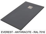 Receveur de douche, haut de gamme, Largeur 65 à 210 cm par 65 a 120 cm, résine pleine masse Acrystone, dix couleurs aux choix, Garantie 5 ans, Livraison rapide et offerte